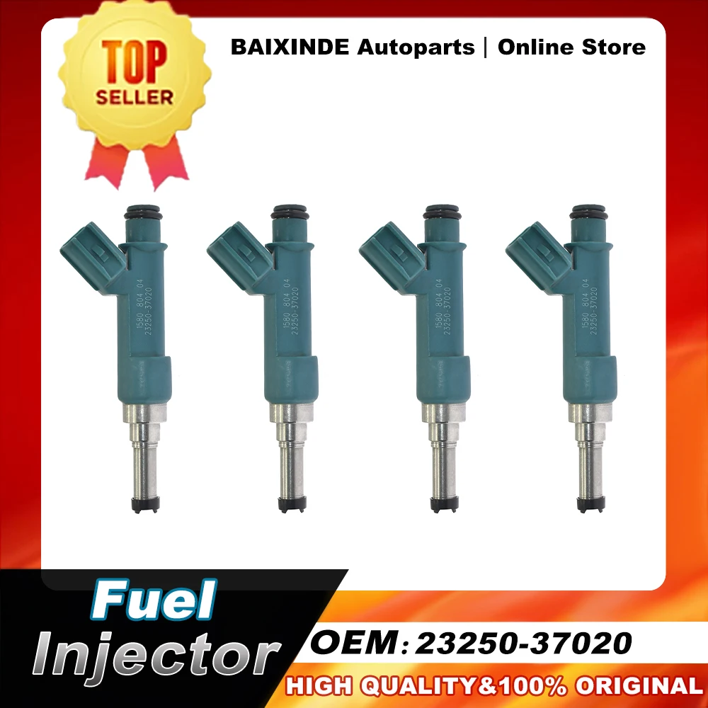 

4 шт. OEM 23250-37020 23209-39195 Топливная форсунка для TOYOTA NA Prius 2009 л 2ZR 2011 ~ Новые оригинальные автомобильные аксессуары