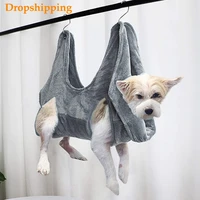 dropshipping pet grooming hammock helper small medium dogs cats restraint bag pet grooming tool for bathing nail trimming