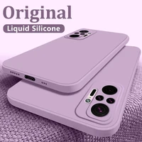 original square liquid silicone case for xiaomi mi poco x3 pro nfc f3 f2 11 lite redmi note 10 9 8 pro max 10s 9s k40 soft cover