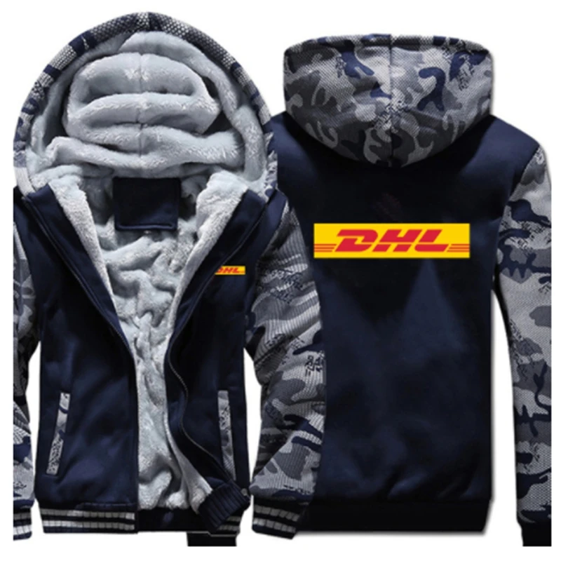 

New Man Winter DHL Hoodies Camouflage Sleeve Jacket Hooded Fashion Men DHL Fleece Long Sleeve Sweatshirts