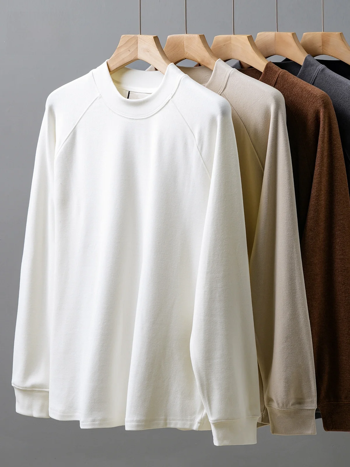 Тяжелая толстовка с рукавами реглан Dralon мужская зимняя новая чистая белая