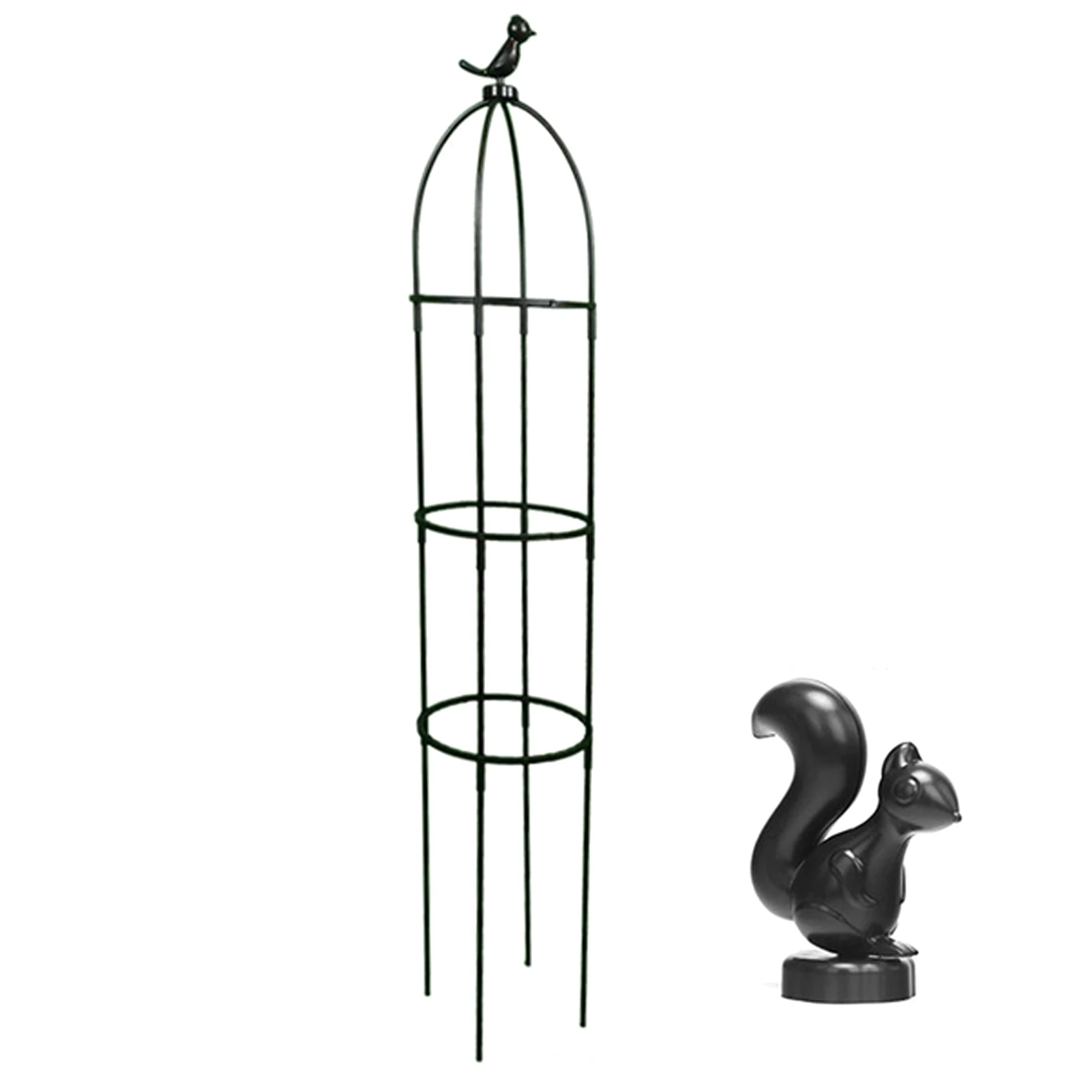 

For Climbing Plant DIY 4 Stake Flower Vine Support Outdoor Decor Fruit Grape Stackable Top Squirrel Garden Trellis Potted