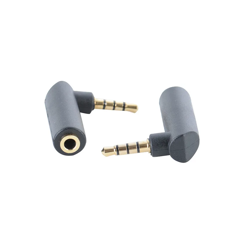 90 градусов прямоугольный 3-полюсный 4-полюсный TRRS 3 5 мм Aux аудио короткий