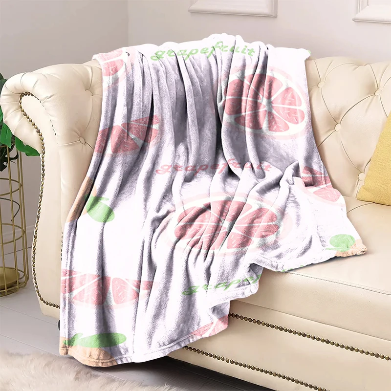 

Fruits Fluffy Soft Blankets Sofa Summer Bed Blanket for Living Room Bedroom Decoration Boho Home Decor Bedspread the Throw Anime