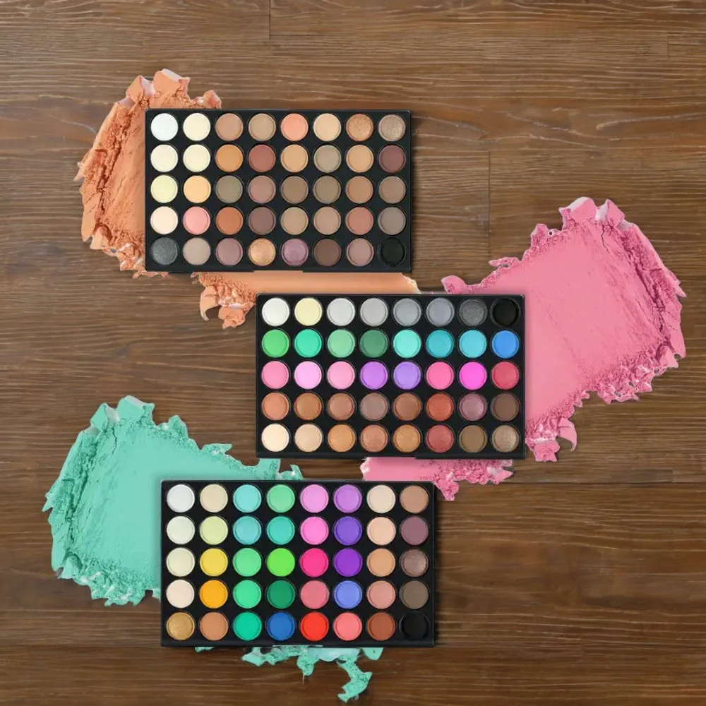 Профессиональная палитра для макияжа с 120 красивыми цветами теней век — идеально