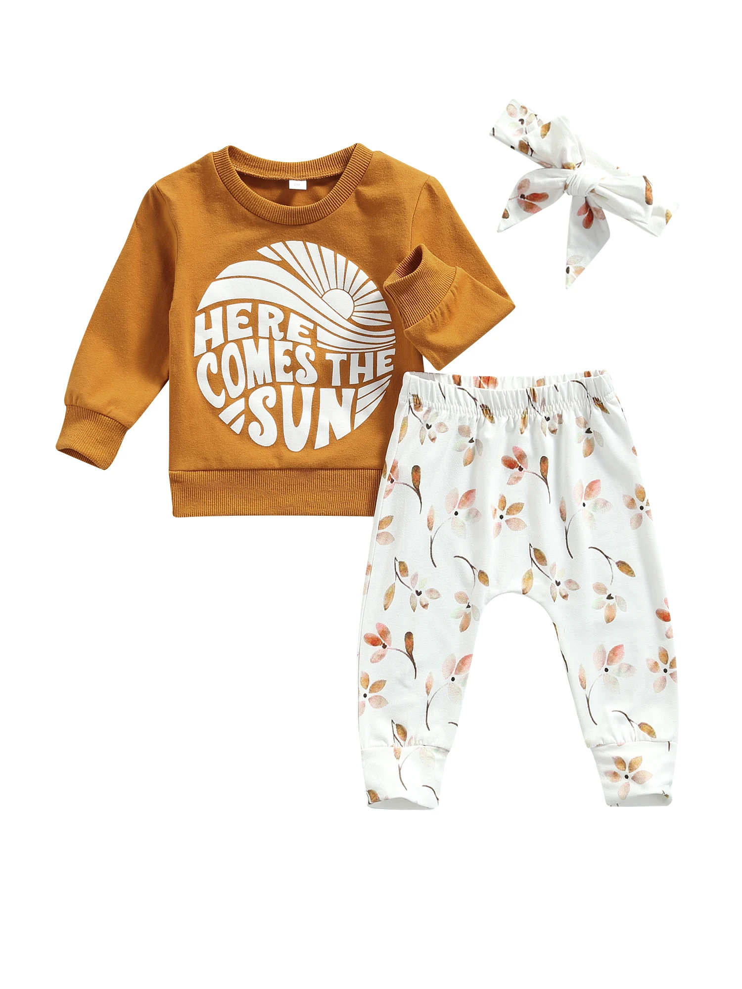 

Baby Boy 3Pcs Winter Outfit Hooded Sweater Joggers Beanie Set