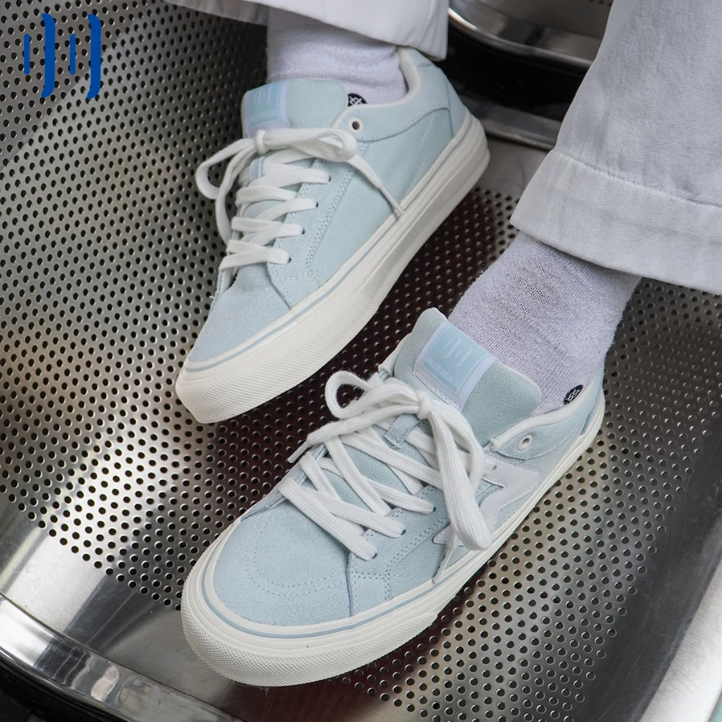 Фото Кеды Ollieskate Ice Glacier Blue Salt Gray: Низкие повседневные кроссовки унисекс для девочек, идеальные для лета №3