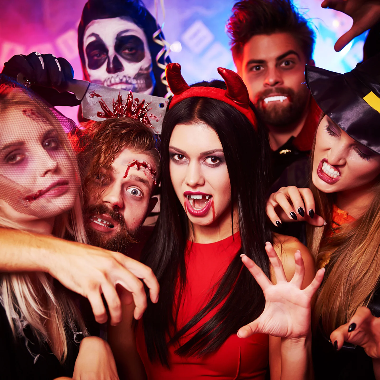 12 шт. зубы вампира ложные зомби для вечеринки карнавальный костюм клыки