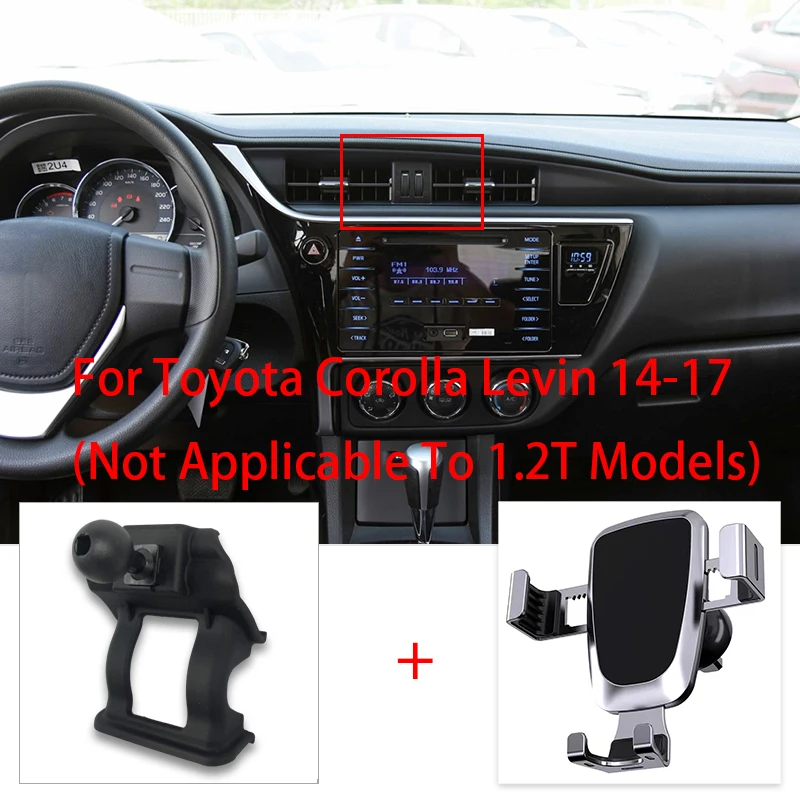 Mobile Phone Holder For Toyota Corolla Levin 2014-2017 Not Applicable To 1.2T models Vent Mount Bracket GPS Phone Holder