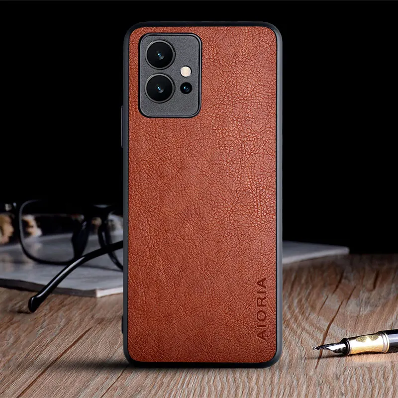 Роскошный винтажный кожаный чехол для Vivo Y75 |