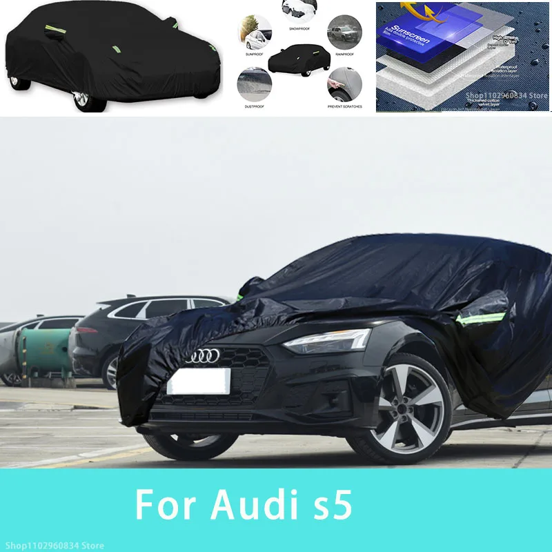 

For Audi s5 Outdoor Protection Full Car Covers Snow Cover Sunshade Waterproof Dustproof Exterior Car accessories