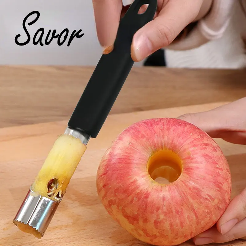 

Pear Seed Remover Cutter Kitchen Gadgets Stainless Steel Home Vegetable Tool Apples Red Dates Corers Twist Fruit Core Remove Pit