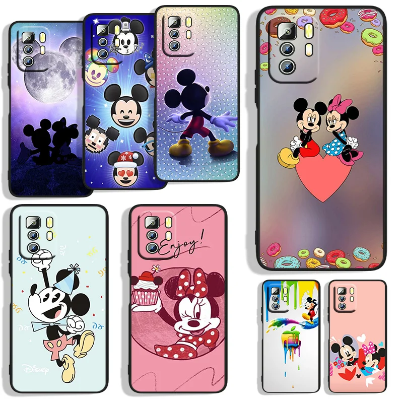 

MicMickey Mouse Cute Smart For Xiaomi Redmi Note 11S 11T 11 10S 10 9T 9S 9 8T 8 7 6 5A 5 4X Pro Black Soft Phone Case Capa