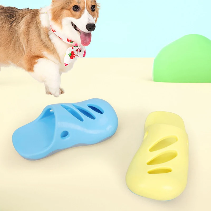 1 пара забавных пещерных туфель в форме игрушки для ванны собак устойчивые к