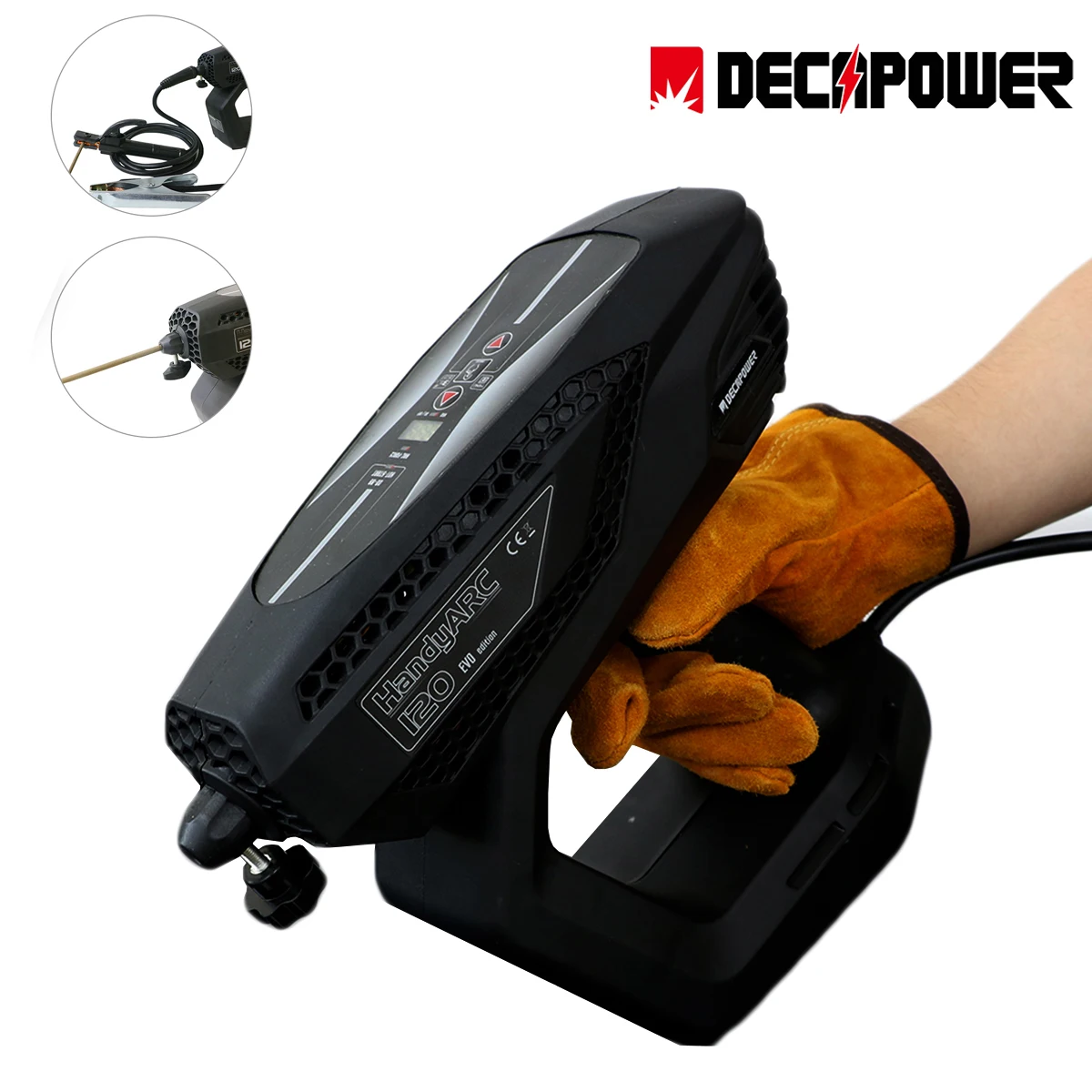 

Ручная дуговая машина Decapower, держатель электрода MMA 2 в 1, портативный