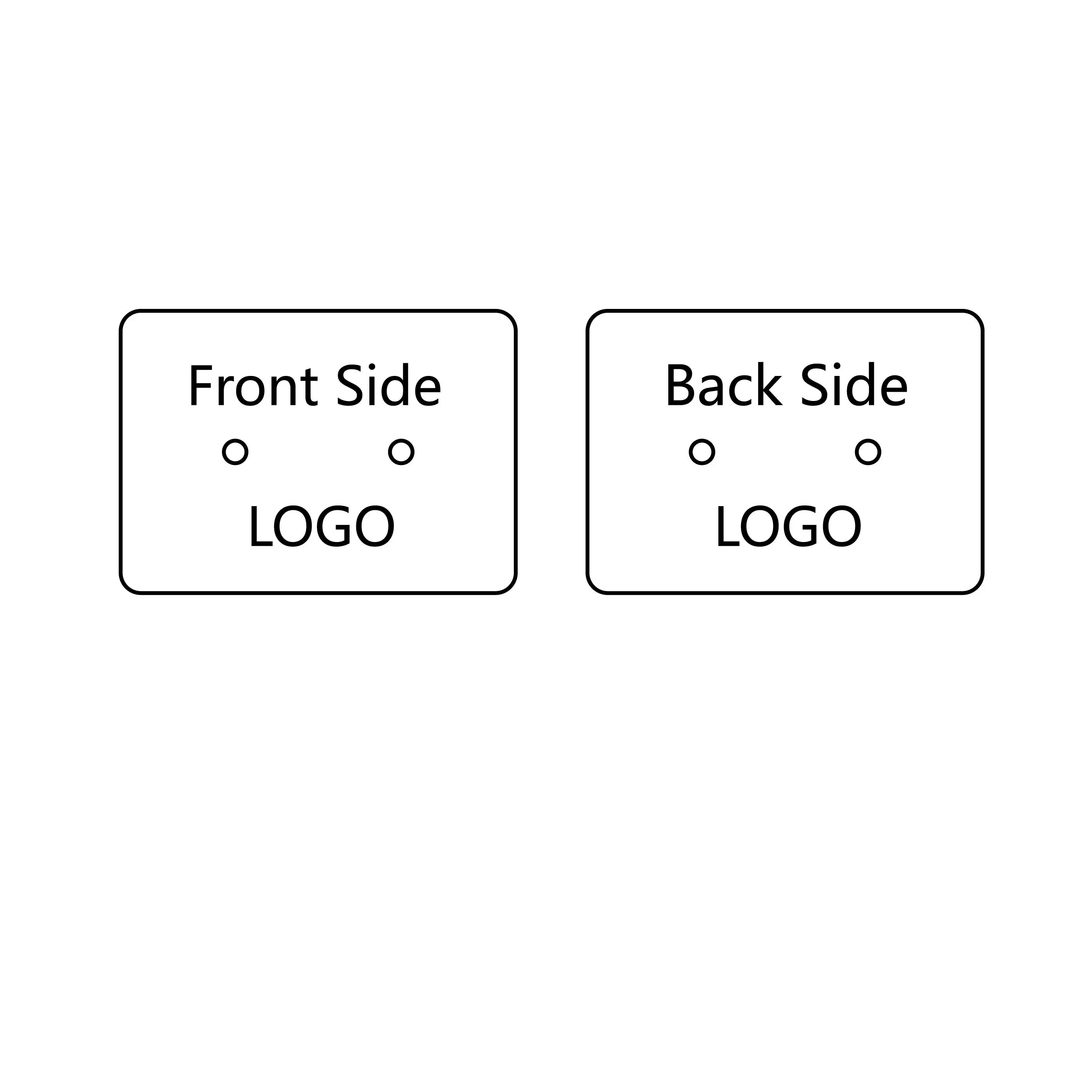 

100PCS 2.5x3.5cm 2 Sides Printing Custom Jewelry Packaging With LOGO Earrings Cardboard Small Business Display Package Wholesale