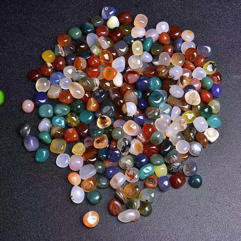 100% натуральный красочный гранулированный Агат хрустальный камень