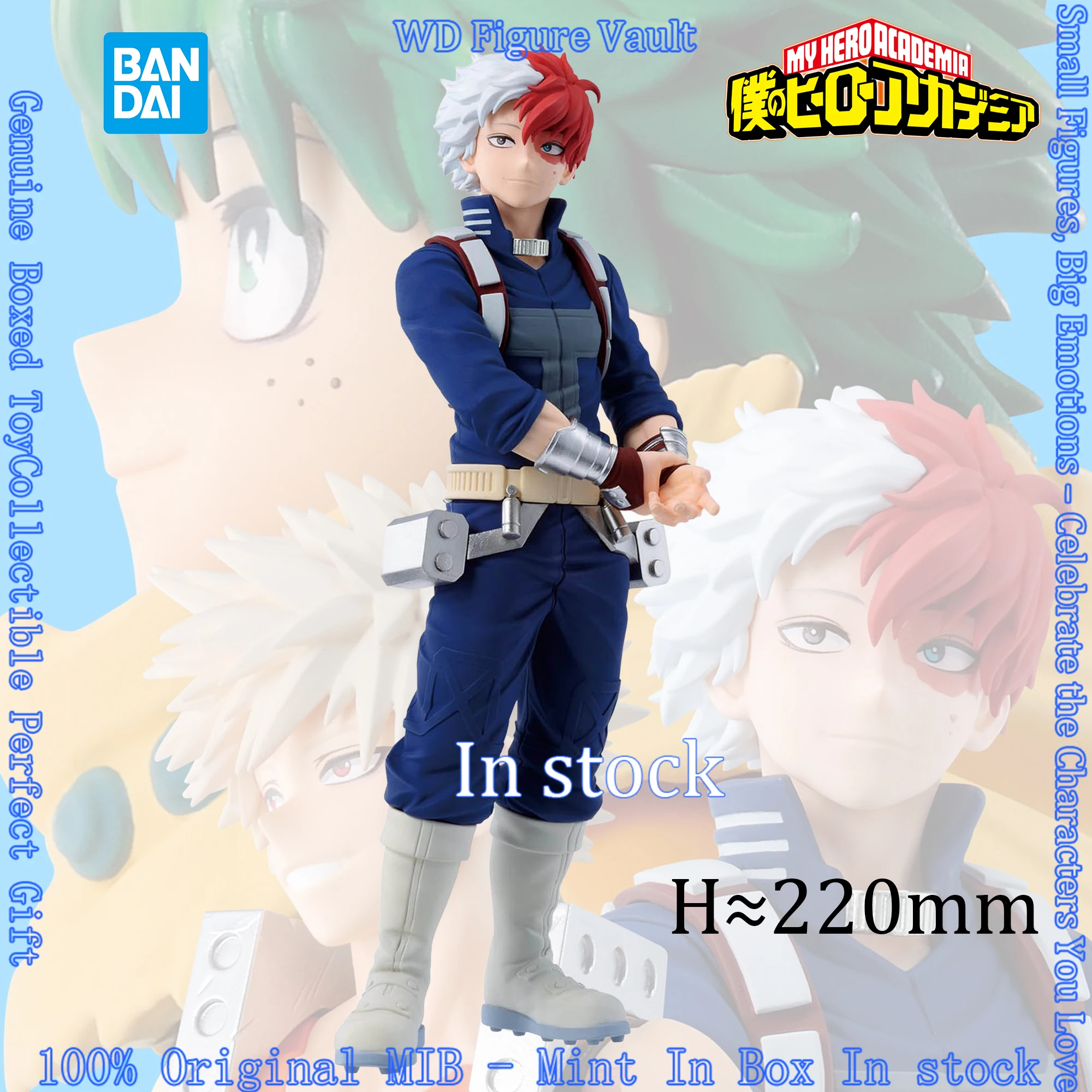Фото В наличии: Фигурки Bandai My Hero Academia - Катсуки Бакуго, Шото Тодороки - Фигурки ПВХ TodoBaku, аниме-модели, оригинальные, в коробке, игрушка, подарок №2