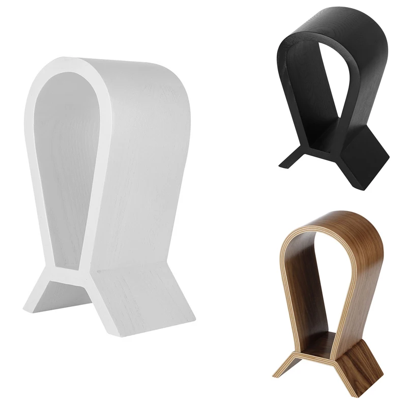 

Wooden Earphone Stand Gaming Headphone Display Holder Classical Headset Stand Craft For Headset Cable, Gamepad