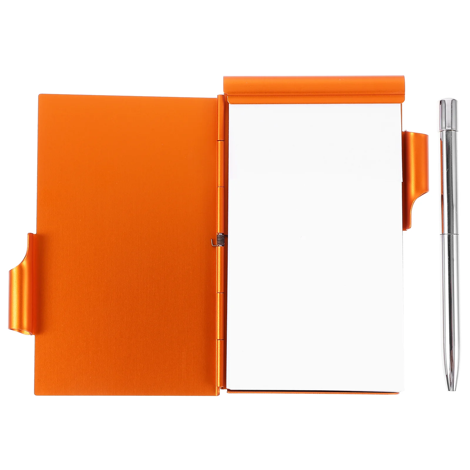 Creative Notebook Multi-function Planning Pads Metal Notepad Notebooks Pocket with Pen Holder Shell Memo Work Office
