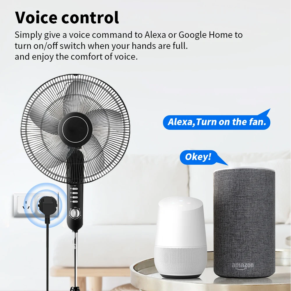 wenhiot australia smart socket plug 16a tuya smart home automation monitor timer electronic outlet support google home alexa free global shipping
