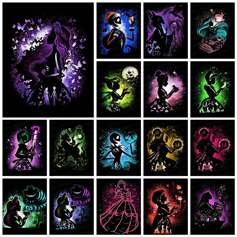 Алмазная живопись Принцессы Диснея полная мозаика искусство вышивки мультфильм