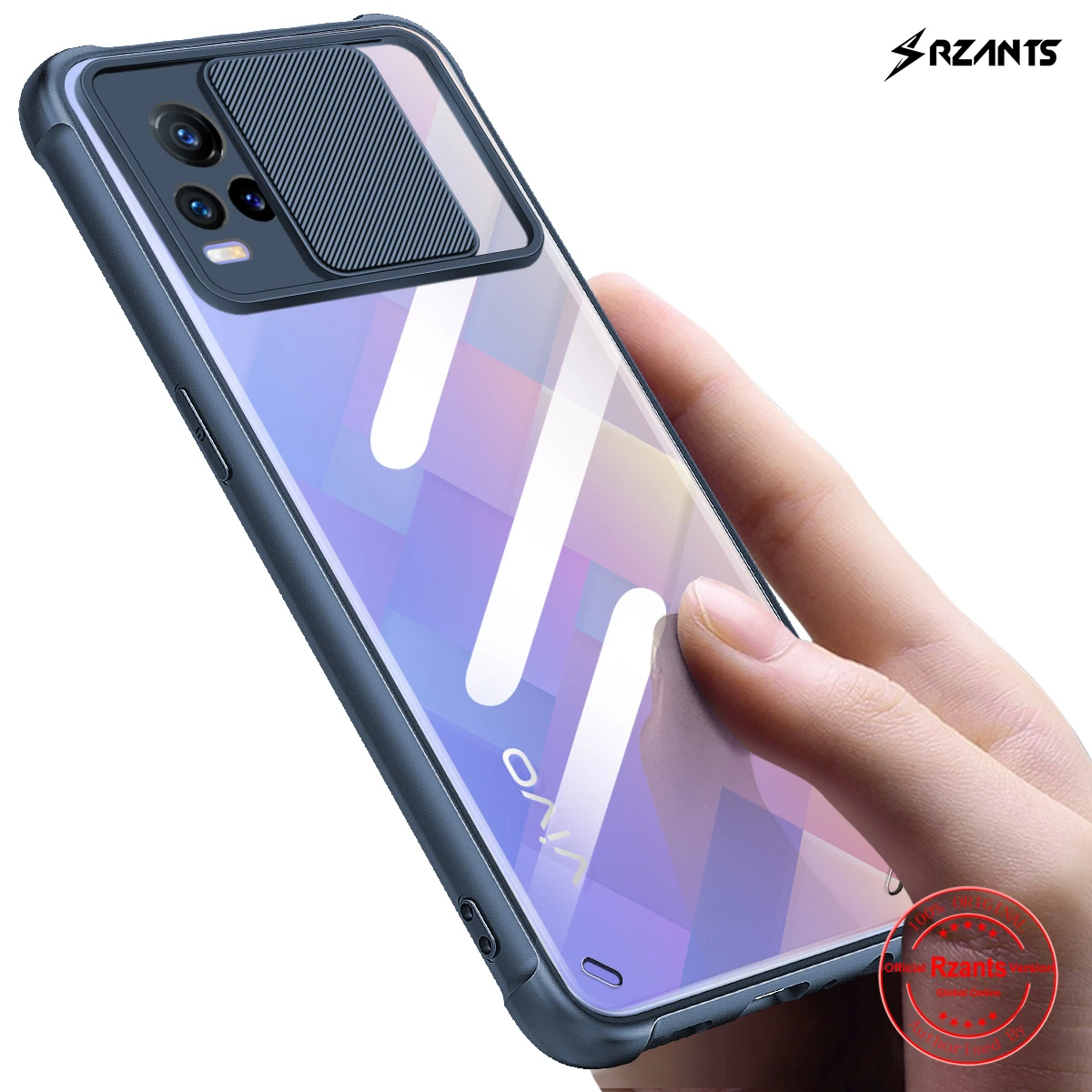 

Rzants For VIVO V21E 4G V21 V20 V23 Pro Case Soft [Lens Protection] Air Bag Conor Clear Shockproof Cover Phone Casing