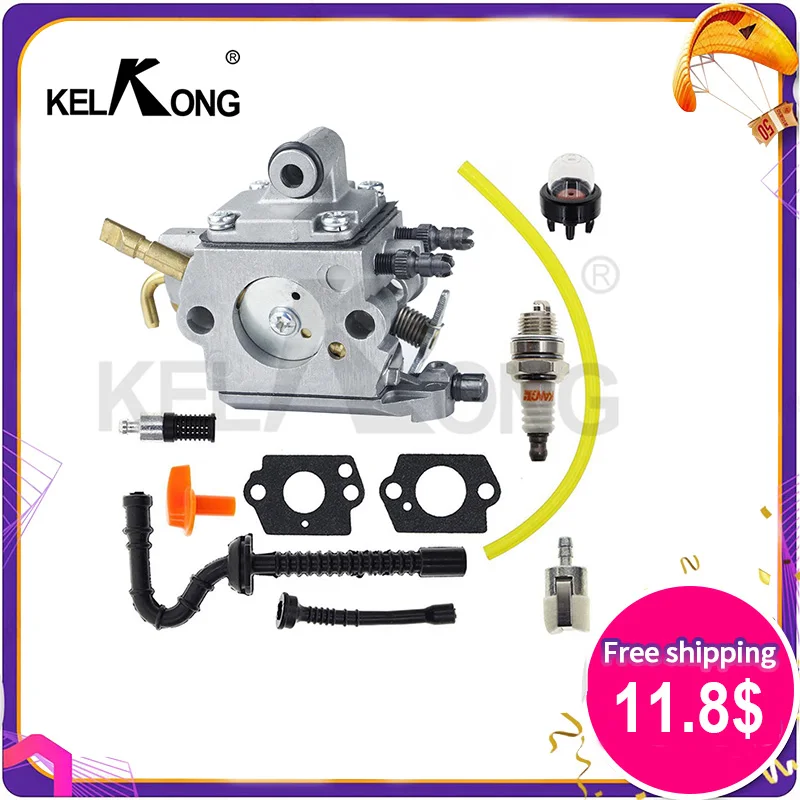 Металлический карбюратор для бензопилы, запчасти для Stihl MS192T MS192TC OEM 1137 120 0600 Zama C1Q-S258, садовый электроинструмент Металлический карбюратор для бензопилы, запчасти для Stihl MS192T MS192TC OEM 1137 120 0600 Zama C1Q-S258, садовый электроинструмент