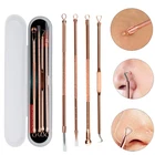 4 шт., крючки для удаления чёрных точек на комедоне