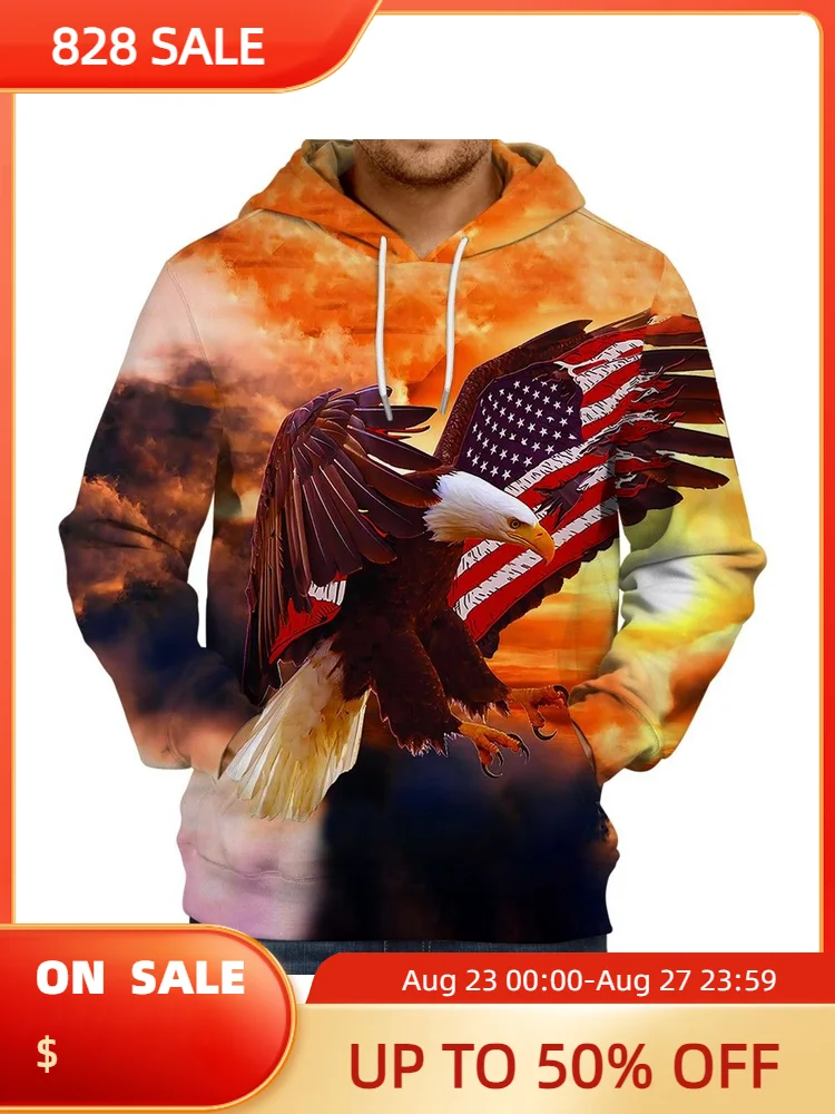 

2023 AliExpress популярный стильный властительный свитер с капюшоном в виде животных 3d цифровой печати мужской свитер с капюшоном