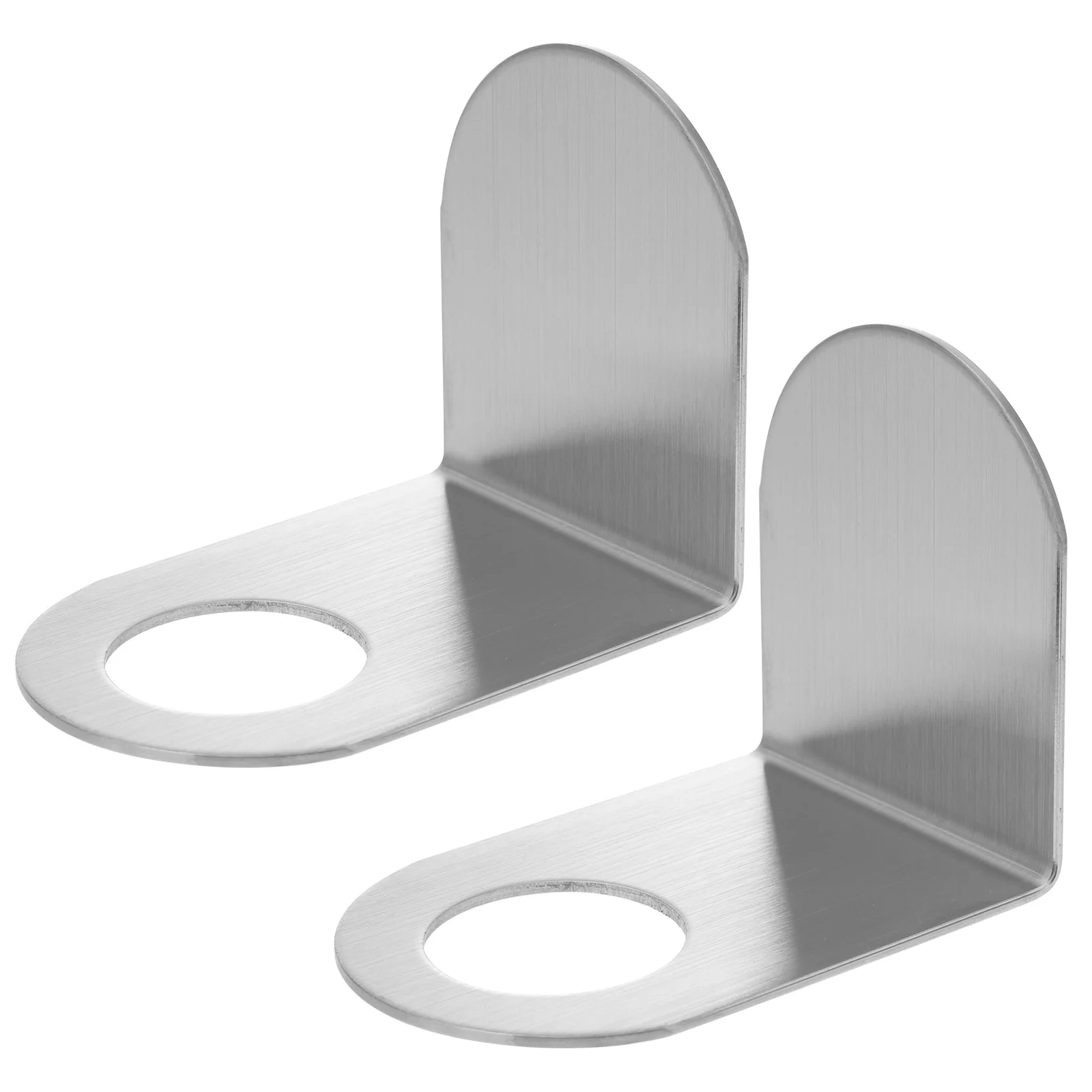 

2 Pcs Bathroom Storage Rack Adhesive Liquid Soap Holder Hand Dispenser Wall-mounted Shampoo Hook Metal Bottle Shower