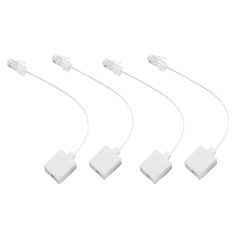4 разъема 8P4C / RJ45 Male RJ11 6P4C к гнезду M / F адаптер телефонный Ethernet