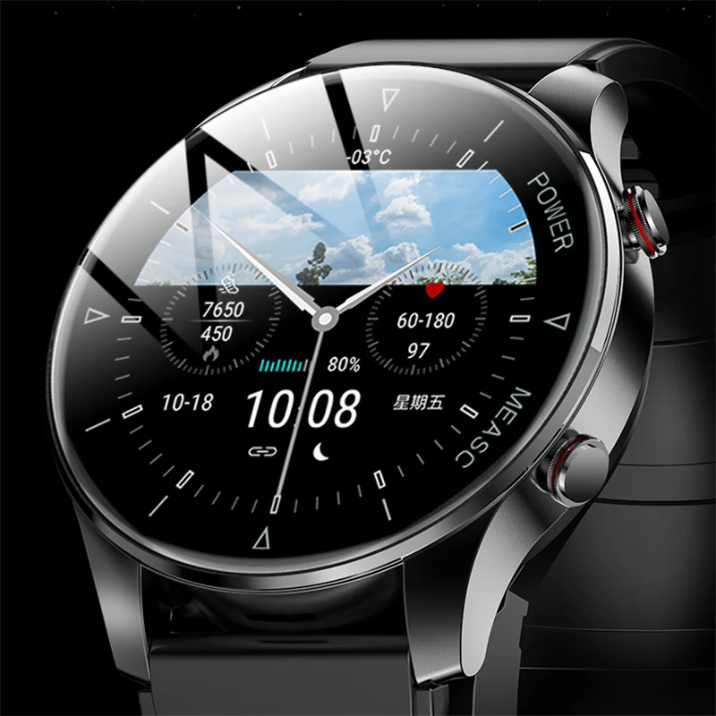 

2023New Inflatable Strap Accurately Measure Heart Rate Blood Pressure Smart Watch Men Waterproof Bluetooth Call Sport SmartWatch