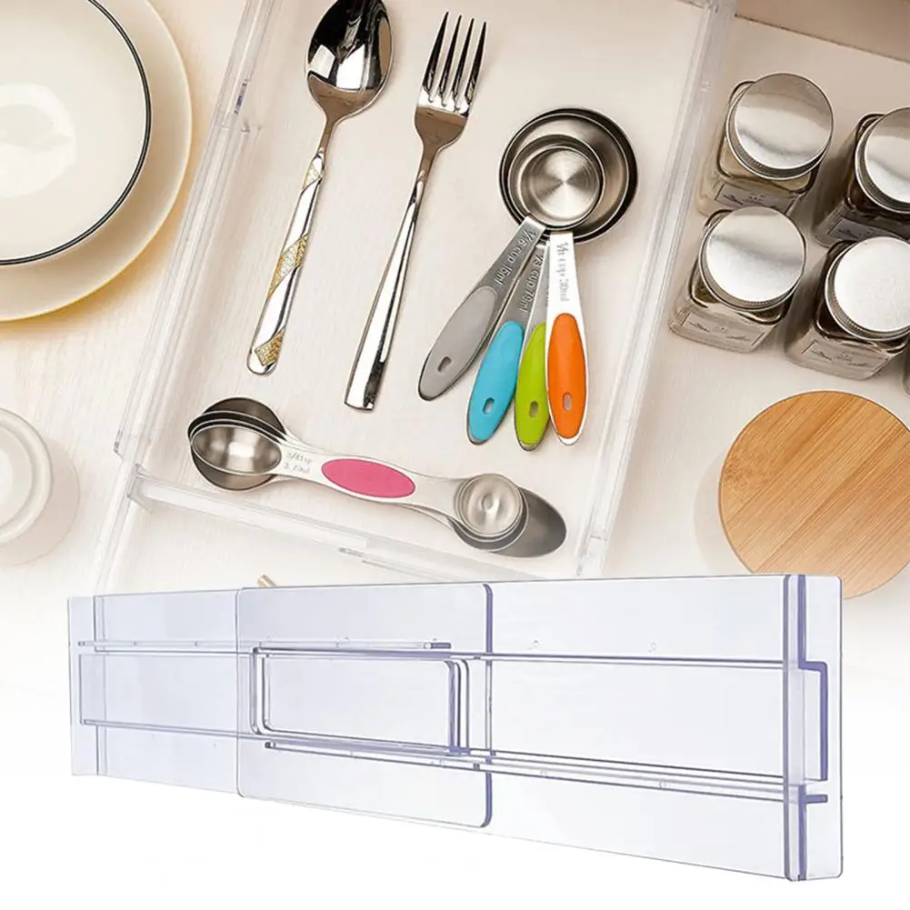 

Transparent Universal Long Lifespan Drawer Separator Anti-cracking Partition Plate Free Combination Household Supply