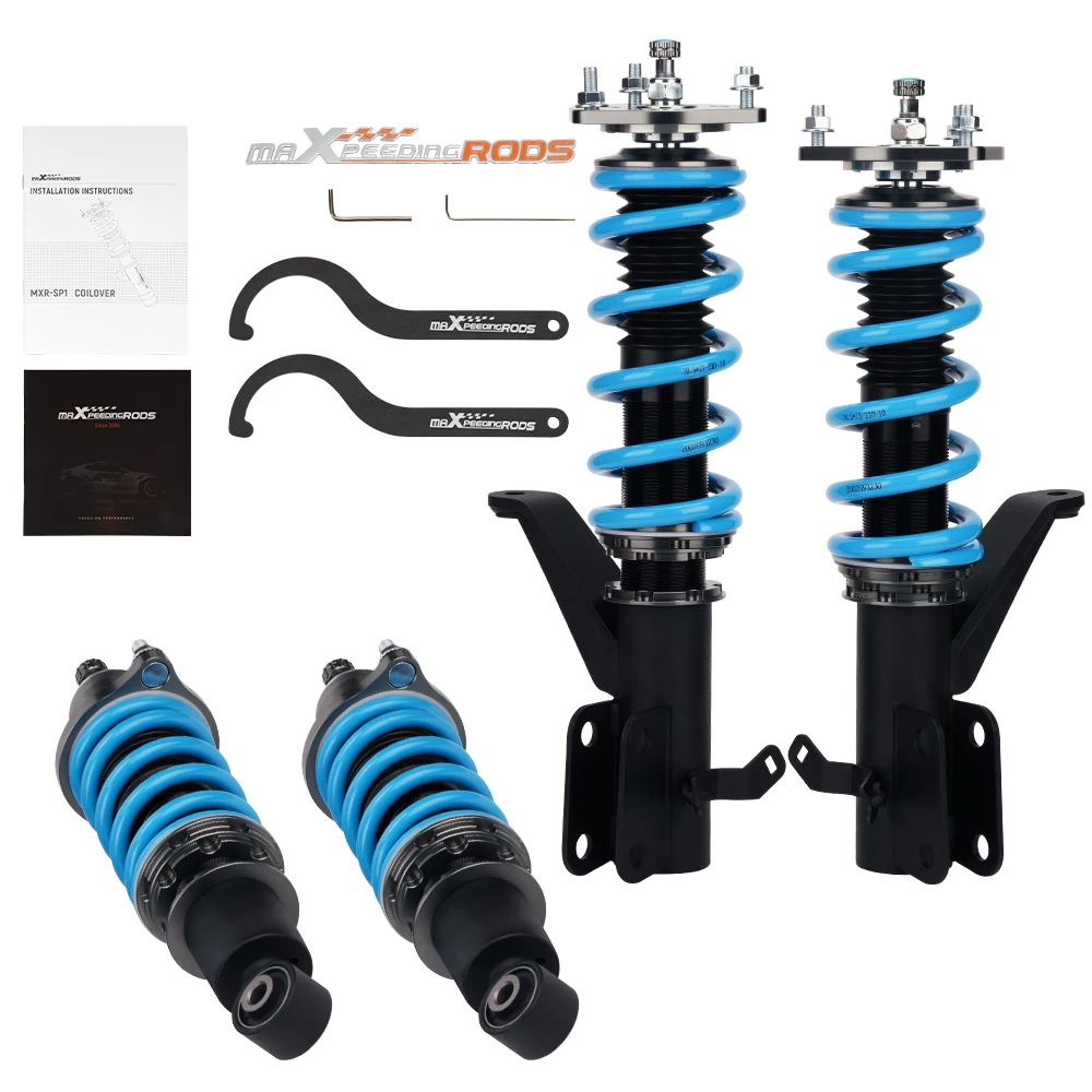 

4PCS Front Rear 24 ways Adjustable Damper Coilover Lowering Kits For Honda Civic EM2 2001 2002-2005