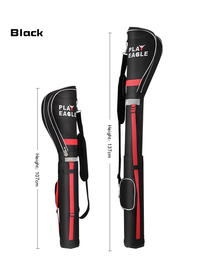 PLAYEAGLE Waterproof Nylon Golf Mini Portable Sunday Pencil  Bag  for 5~8pcs Clubs Lightweight Caddie Aviation  Accessories