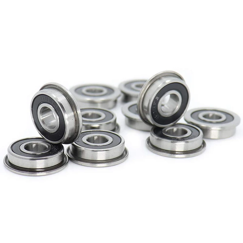 

20Pcs F695-2RS Bearing 5X13x4mm Flanged Miniature Deep Groove Ball Bearings F695RS For VORON Mobius 2/3 3D Printer