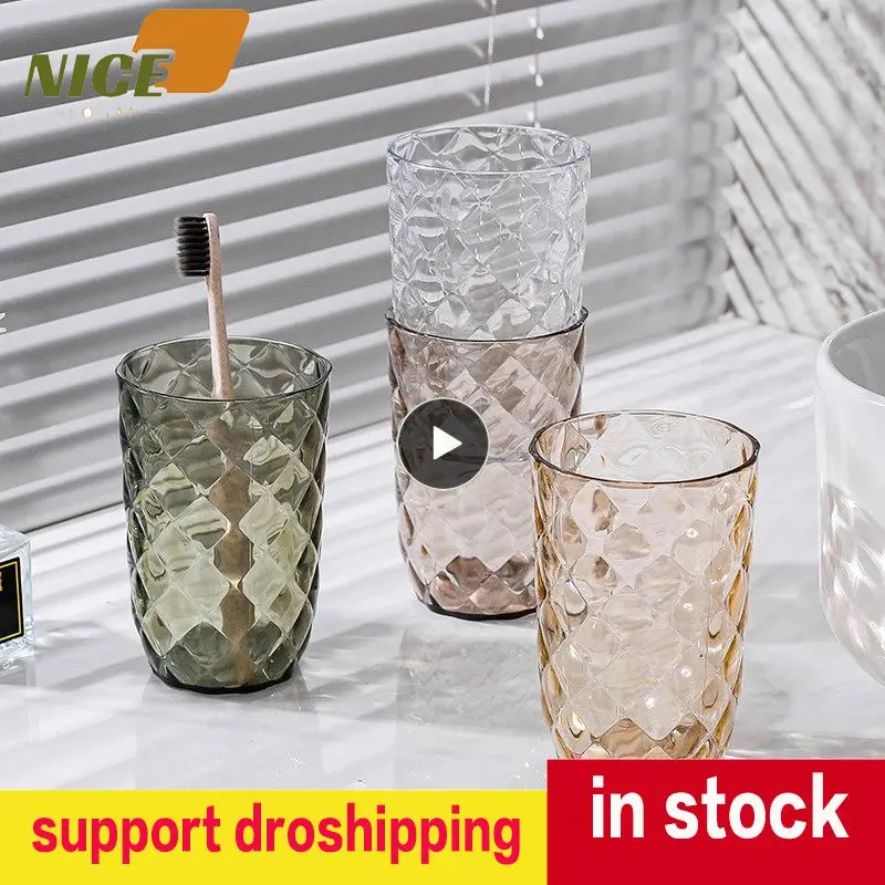 

1~8PCS Brushing Toothpaste Cup Toothbrush Holder Cup Plastic Creative Simple Nordic Mug Toothbrush Cup Bathroom Home Decoration