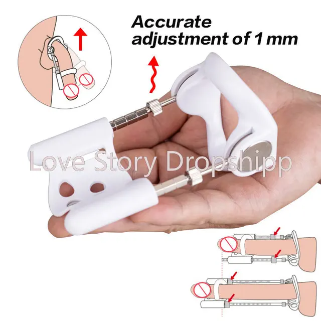 Male Enlarger Stretcher Tension Traction Correction Bending Penis Extender Enlarger Device Sex Toys For Men 18+ Sexy Shopping 4