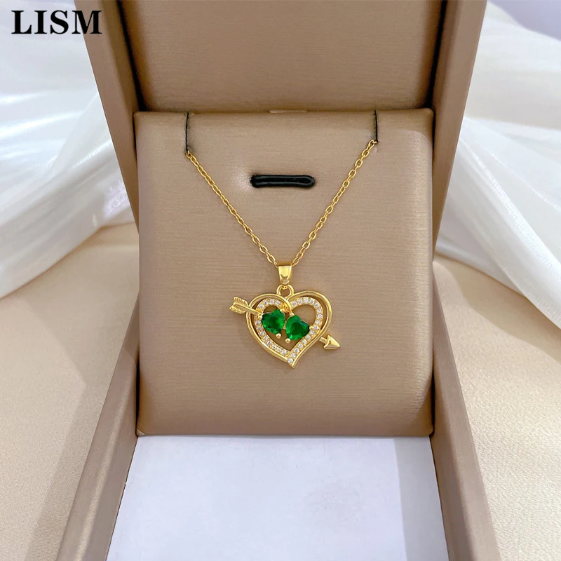 OIMG 316L из нержавеющей стали золотым покрытием романтический кулон купидона