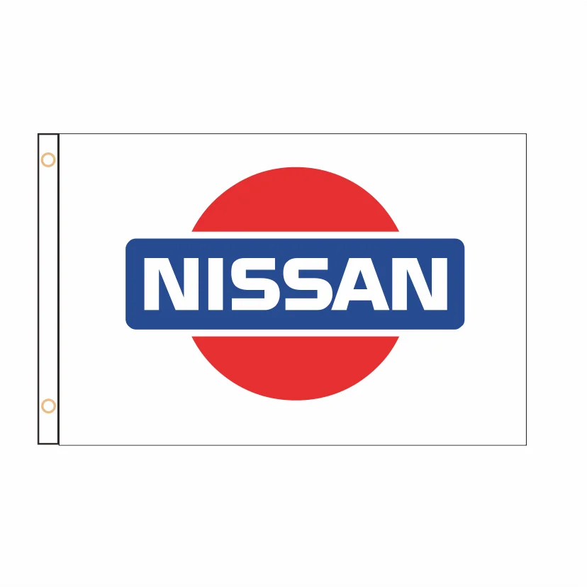 Бесплатный дизайн флага Nissan баннер 2 фута * 3 5 футов полиэстер спортивная реклама