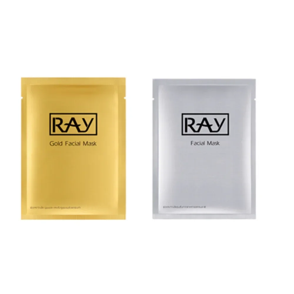 Фото Тайская маска RAY Silk Gold Silver, 10 штук, увлажняющая, сужающая поры, балансирующая водный и жировой баланс, осветляющая кожу №4