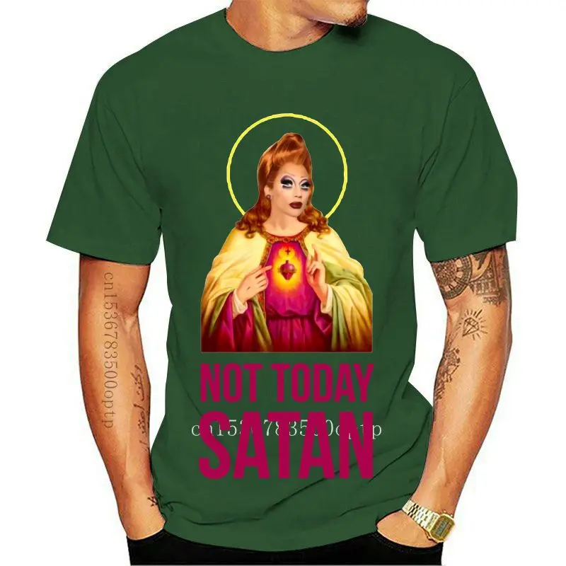 

Camiseta de Satán para hombre, camisa de manga corta con estampado de "Bianca Del Rio no Today Satan Rupaul 39 S Drag Race", 100