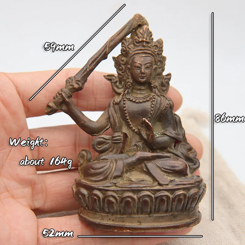 Модная бронзовая тибетская буддистская искусственная кожа китайская коллекция