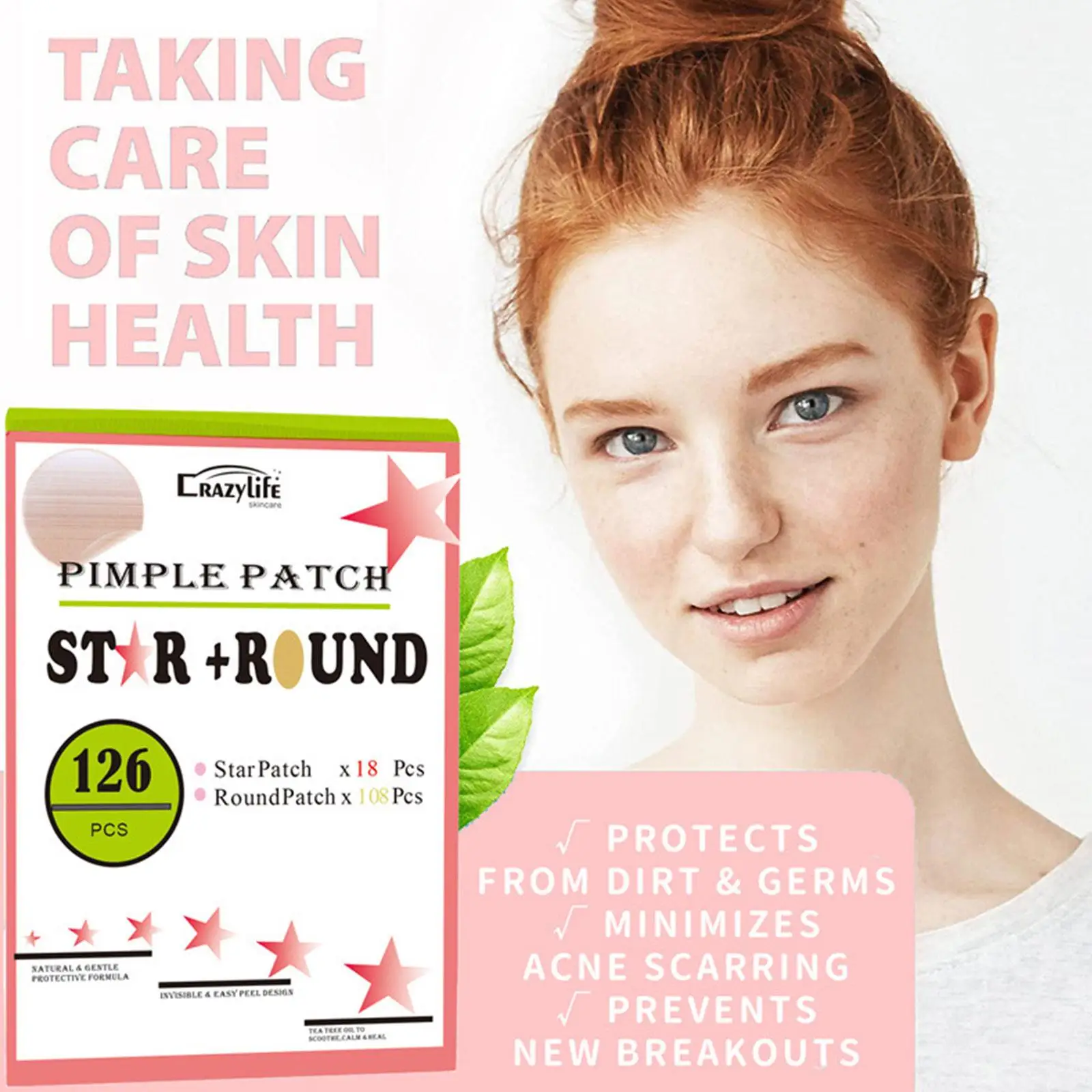 

126Pcs Invisible Acne Removal Pimple Patch Beauty Acne Tools Pimple Acne Concealer Face Spot Scar Care Stickers