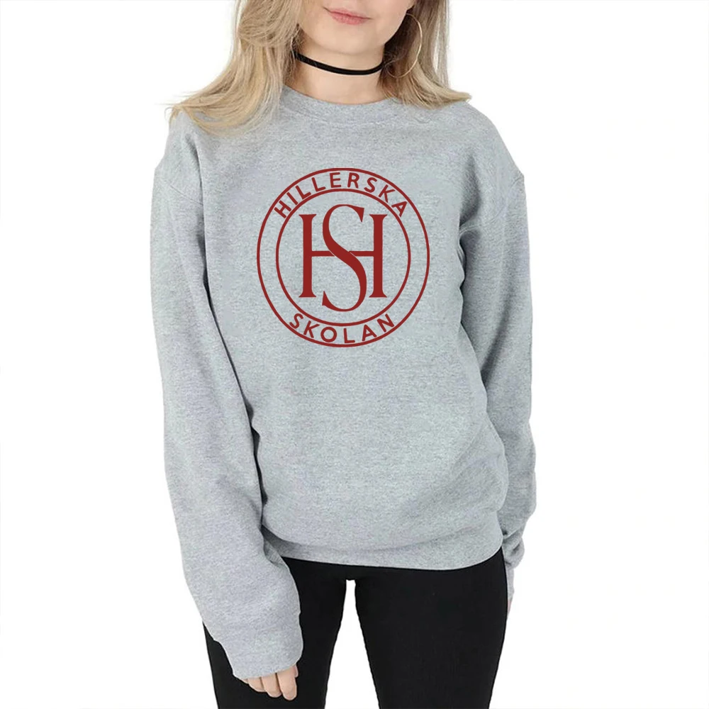 

Young Royals Sweatshirt Hillerska School Logo Hoodie Hillerska Skolan All The People Are Fake Keep Warm Crewneck Sweatshirts