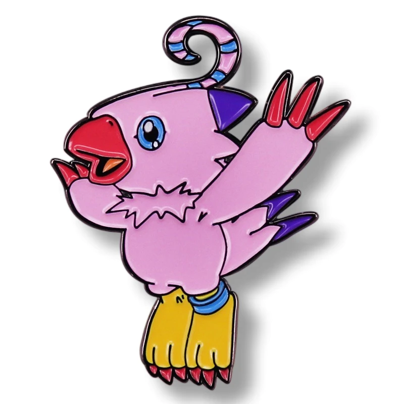 

Anime Digimons Sora Piyomon Enamel Pin Brooch Metal Badges Lapel Pins Brooches for Backpacks Luxury Designer Jewelry Accessories