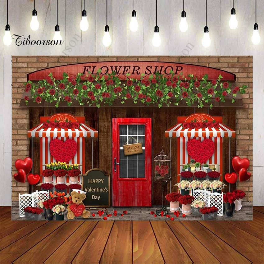 Фотофоны для фотосъемки с изображением розы маленького медведя красного сердца