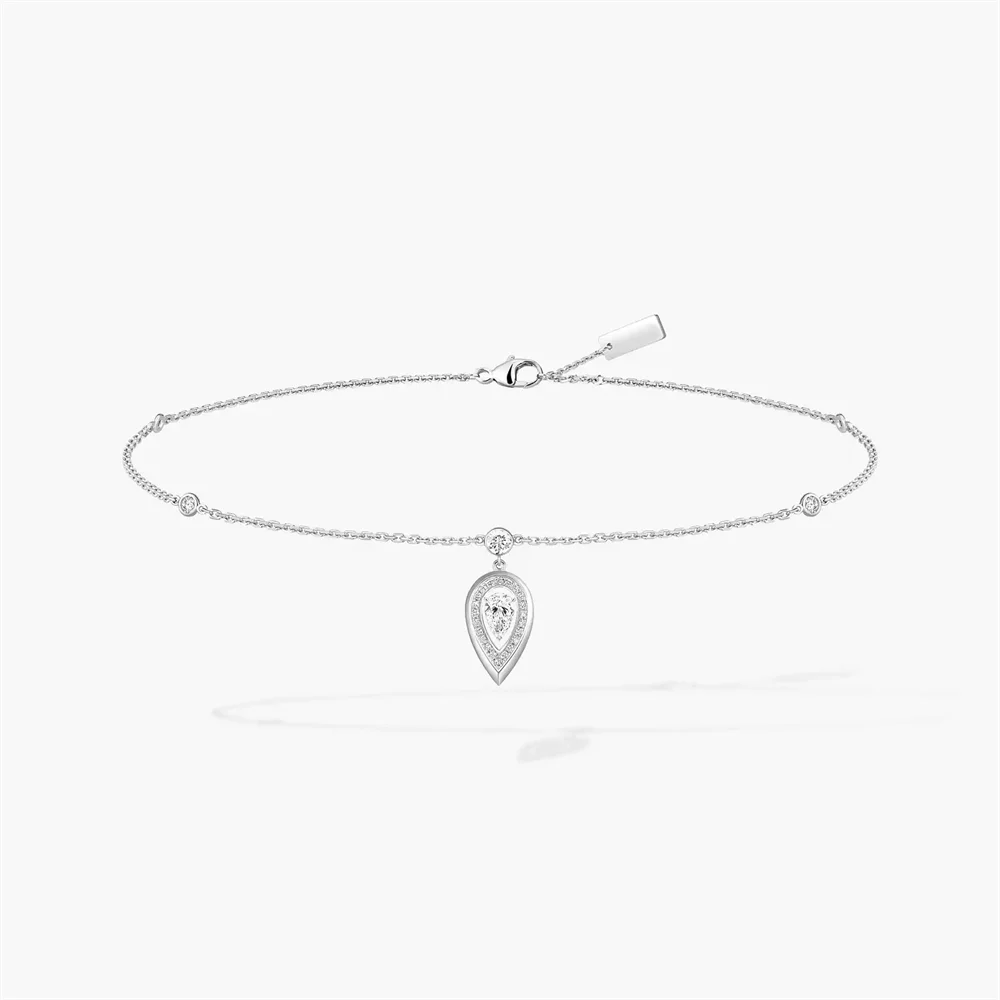 Официальный сайт 2024 новая цепочка на щиколотке с каплями воды стиль S925