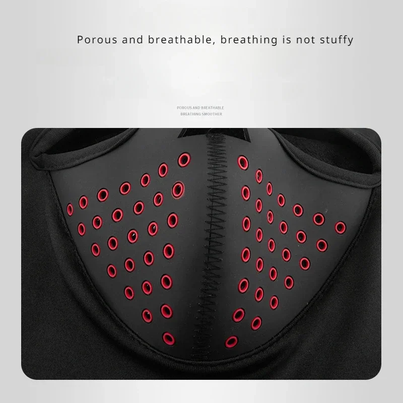 Зимняя Теплая Флисовая шапка для езды на мотоцикле велосипеде маска все лицо